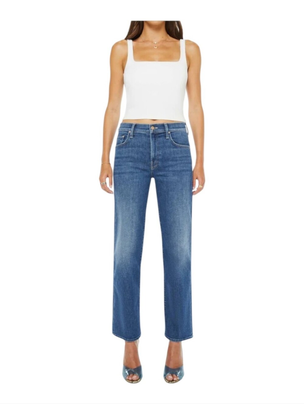 MOTHER The Mid Rise Rambler Zip Ankle In Catch My Drift NWT $268 Size 32